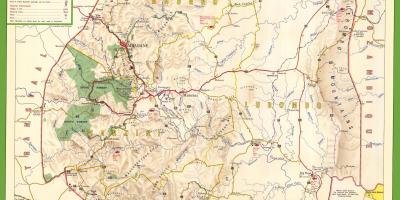 Mapa Svazilendom detaljne